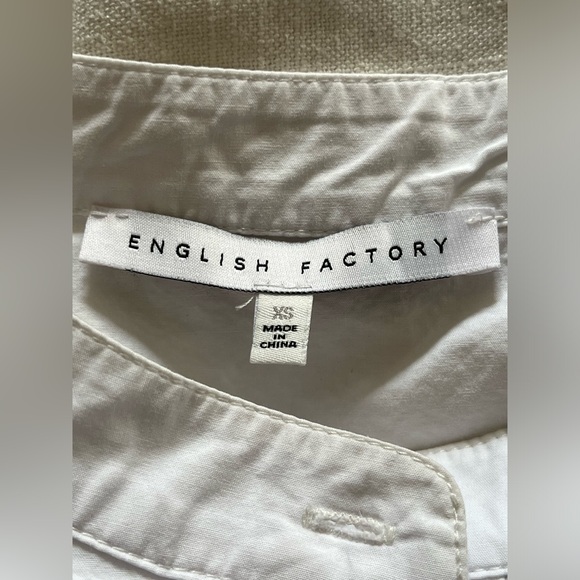 English factory striped flowy blouse-XS - Picture 5 of 9